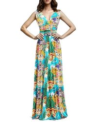 Multicolored Digital Print Design On Rayon Silk Fabric - 58" Inch Width, Washable, Printed Pattern For Garment Use