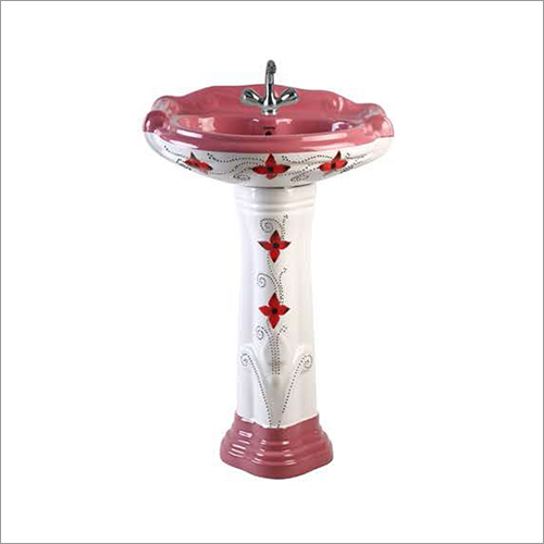 VM-303 Vitrosa Mini Sterling Pedestal Wash Basin