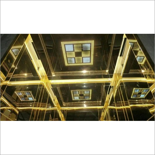 Golden Finish Stainless Steel Passenger Elevator