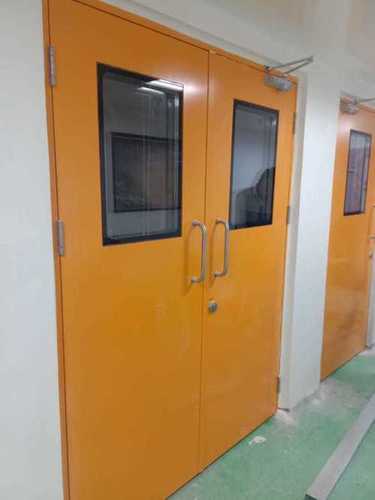 Yellow Hospital Clean Room Door