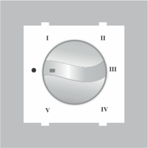 Wit Modular 5 Step Fan Regulator - White | Versatile Design, Enhanced User Control, Easy Installation, Energy Efficient Performance