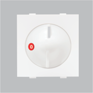 Wit Modular Stylo 5 Step Fan Regulator - White | Elegant Design, User-Friendly Control for Optimal Fan Speed Adjustment