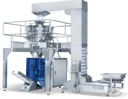 YDFL-420 Fully Automatic Vertical Multihead Weigher Granule Snacks Biscuit Packing Machine