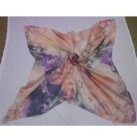 Voile Printed Square Scarves-100x100 Cm - Printed Pattern, Assorted Colors, Machine Made For Daily Use, Perfect For Scarves, Stoles, Shawls And More