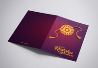 Happy Raksha Bandhan Musical Singing Voice Greeting Card Musical Recordable Customized For Brother