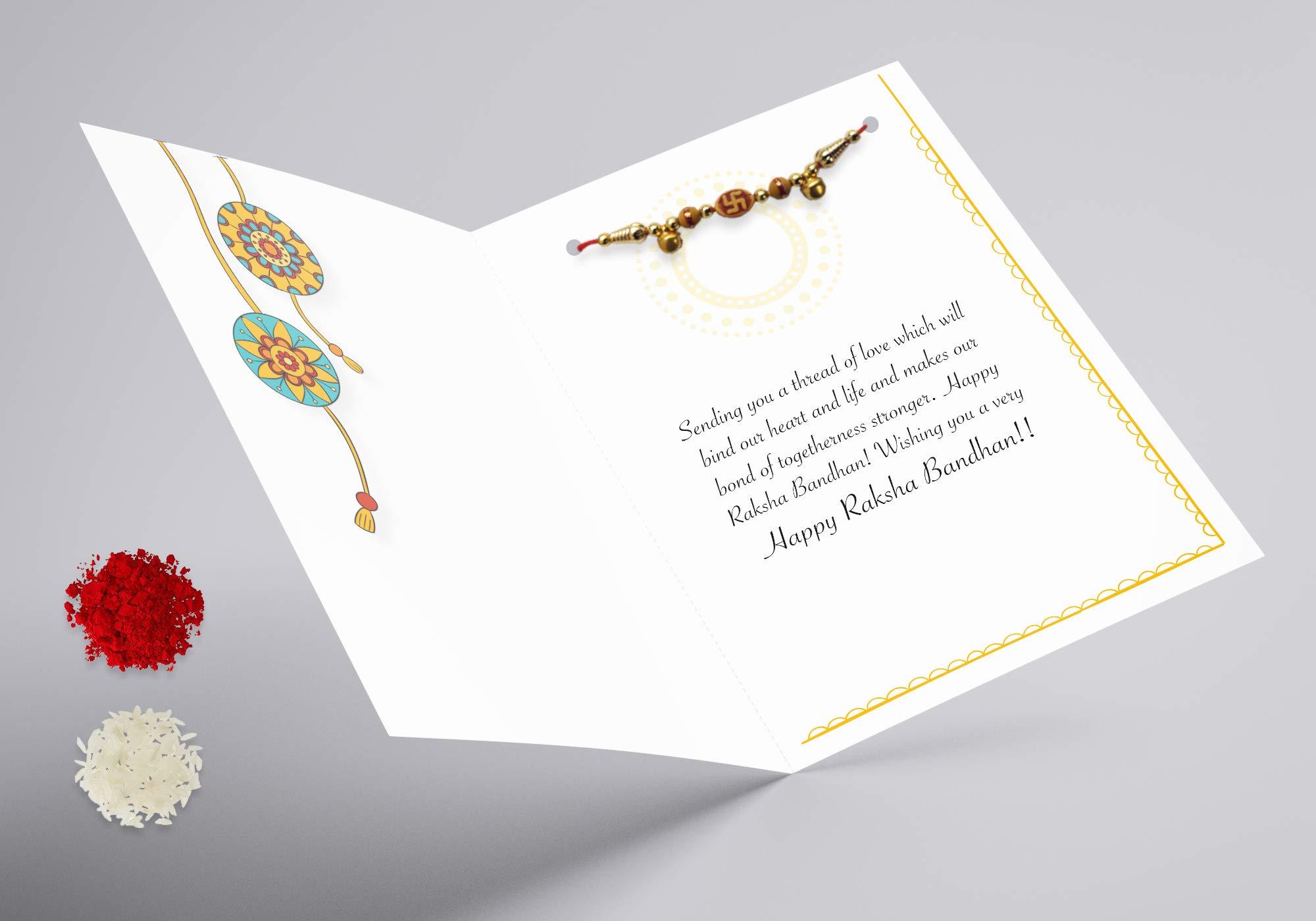 Happy Raksha Bandhan Musical Singing Voice Greeting Card Musical Recordable Customized For Brother