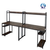Factory Wholesale Wooden Height Adjustable Storage Shelf Writing Table