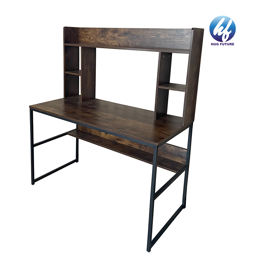 Factory Wholesale Wooden Height Adjustable Storage Shelf Writing Table