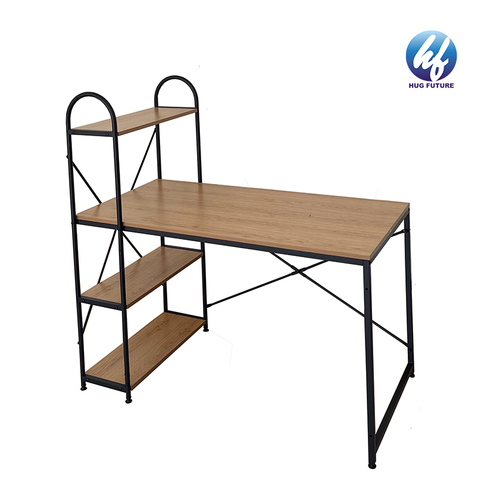 Computer Desk With Hutch And Bookshelf, 47 Inches Home Office Desk With Space Saving Design