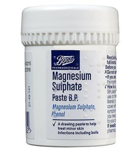 Magnesium Sulfate Paste Application: As Per Doctor Advice