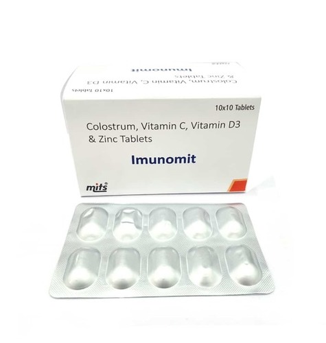 Colostrum, Vitamin C, Vitamin D3 And Zinc Tablets