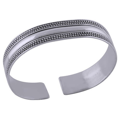Plain Rawa Design 925 Sterling Solid Silver Bangle Diameter: Length: 14 Mm X Thickness: 1.5 Mm Millimeter (Mm)