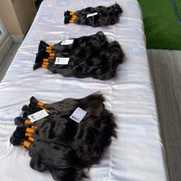 Wholesale factory price 100% natural indian bulk cuticle aligned raw human hair