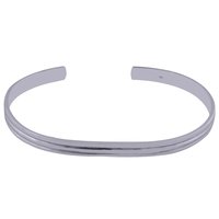 Plain 925 Sterling Solid Silver Bangle