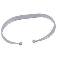Plain 925 Sterling Solid Silver Bangle