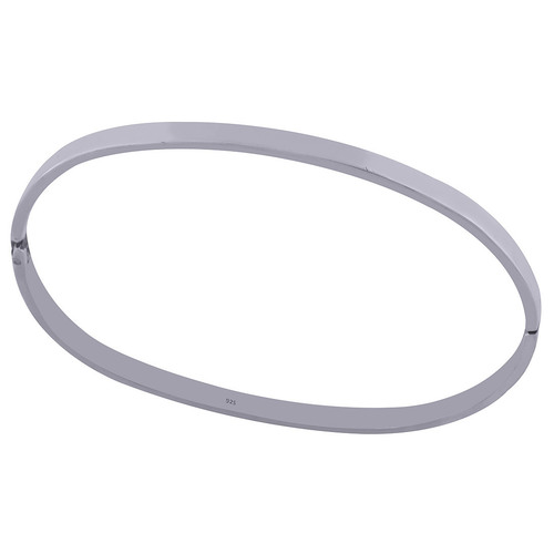 Plain 925 Sterling Solid Silver Bangle