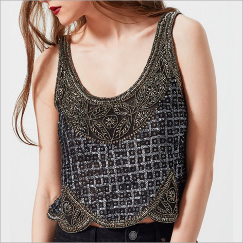 Evening Beaded Tops By ZAARR FASHIONS