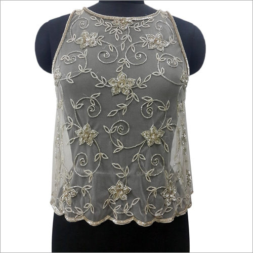 Ladies Sleeveless Beaded Tops