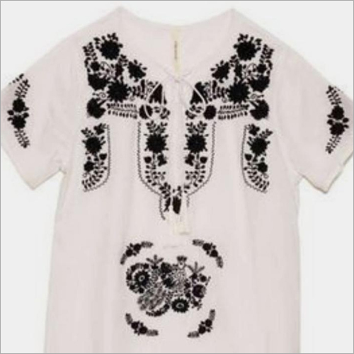 Ladies Cotton Embroidery Top