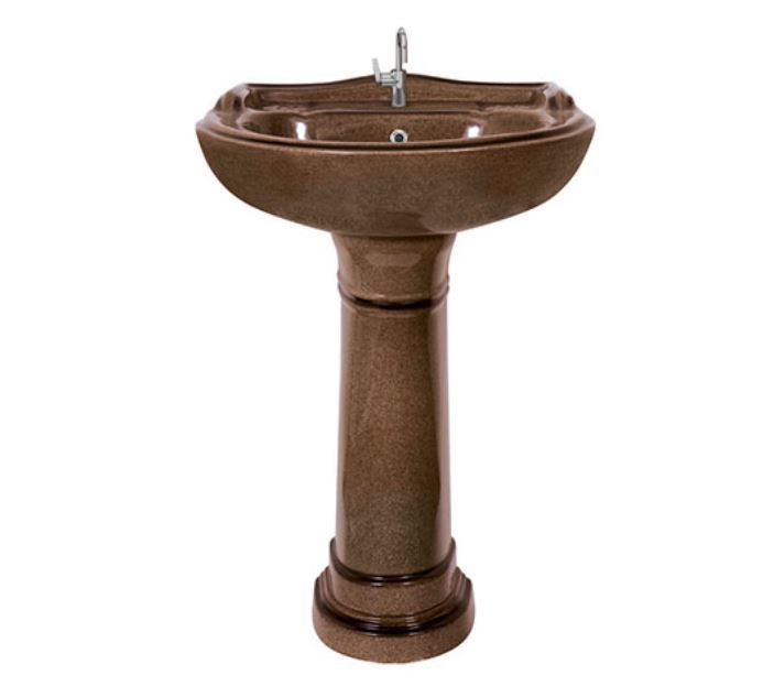 Rustic Pedestal Wash Basin Set