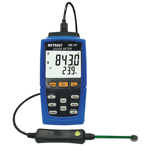 Metravi GM-197 Magnetic Field Gauss Tester