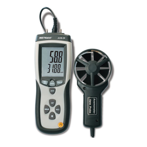 METRAVI AVM-09 Thermo Anemometer with CFM CMM and built-in Manometer