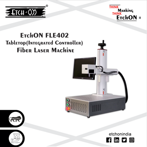 Etchon Table Top Fiber Laser Marking Machine Fle402D Dimensions: 70 X 50 X 55  Centimeter (Cm)