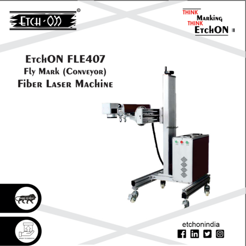 EtchON Fly Mark Fiber Laser Marking Machine FLE407D