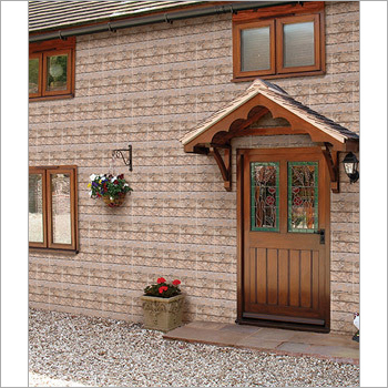 Elevation Wall Tiles - Ceramic, 300 mm x 600 mm, Beige | Acid-Resistant, Non-Slip, Glossy Finish, Textured Surface, Heat Insulation