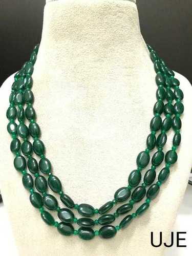 Green Jade Layered Necklace By CRONUS GEMS