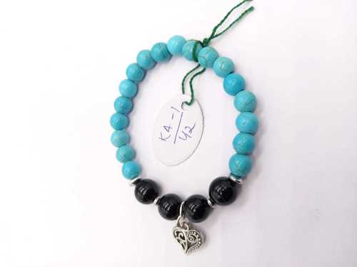Turquoise With Black Onyx Bracelet