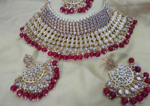 Red Crystal And White Rhinestone Dual Finger Rings