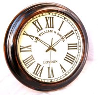 Natural Finish Wooden Wall Clock