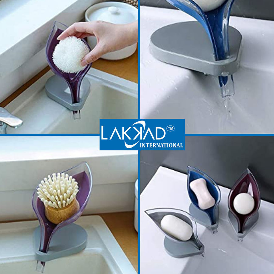 Leaf Shape Soap Dani (Self Draining Holder For Bathroom)