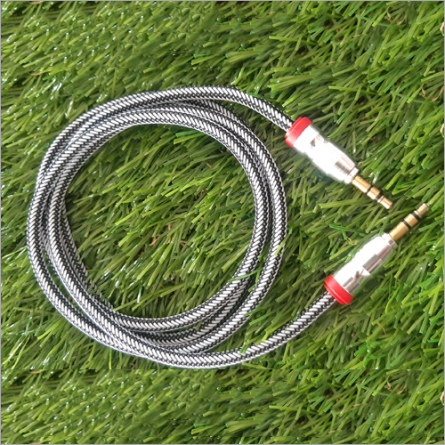 Car Stereo Aux Cable - Copper Core, Highly Conductive | Gray & Black, Superior Insulation for Long-Lasting Performance with Reduced Noise