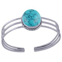 Rainbow Natural Gemstone Oval 925 Sterling Solid Silver Rawa Handmade Bangle