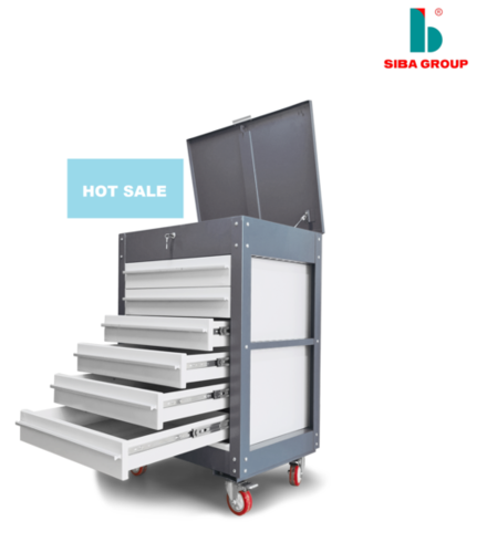 Customize Color Metal Professional Rolling Tool Cabinet Workshop Mobile Workbench With Drawer