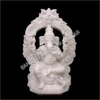 Ganesh On Singhasan Statue