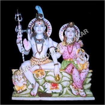 Marble Shiv Parivar Statue