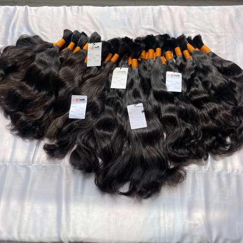 Single donor raw unprocessed natural virgin human bulk hair