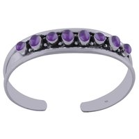Rainbow Natural Gemstone Oval 925 Sterling Solid Silver Handmade Bangle