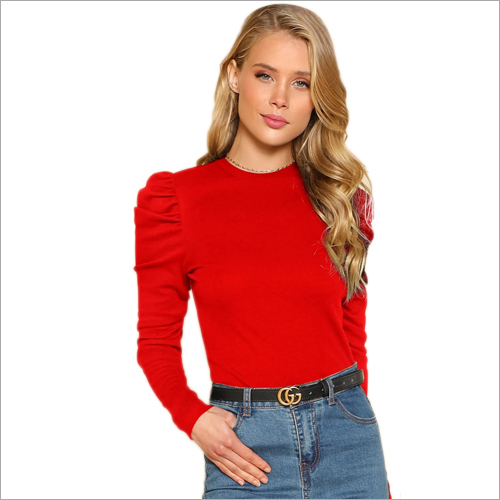 Red Ladies Plain Top