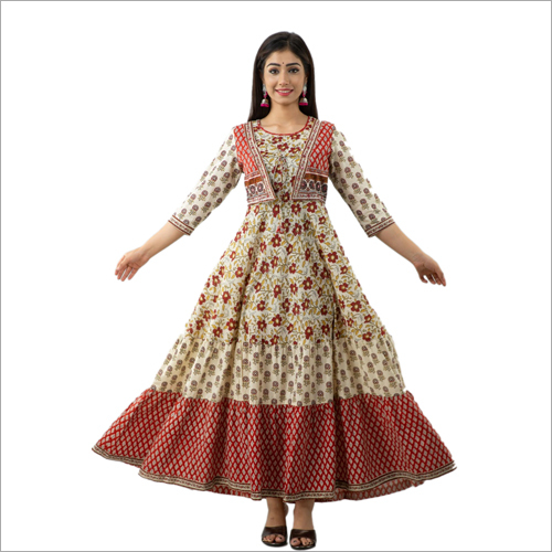 Ladies Jaipuri Kurtis - 100% Pure Soft Fabric, Size XS-XL, 3/4th Sleeve Style | Modern Design for Casual, Daily Wear or Festive Occasions