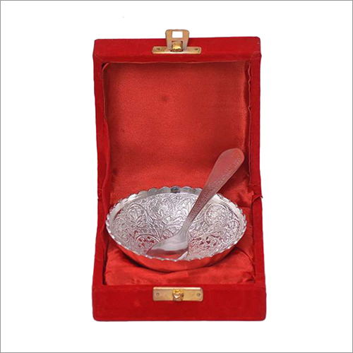 GF 142 Silver Bowl And Spoon