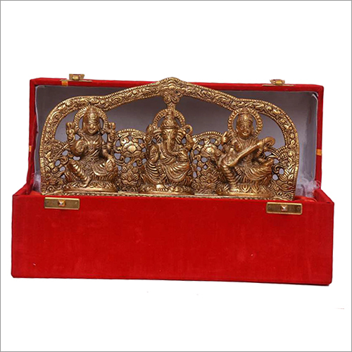 GF 108 Metal Handicraft Laxmi, Ganesh, Saraswati