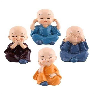 4 Pcs Monk Idol Set