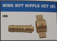 Brass Wing Nut Nipple Set (H)