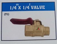 1/4m x 1/4f Brass valve