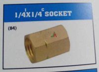 1/4 x 1/4 Brass Socket