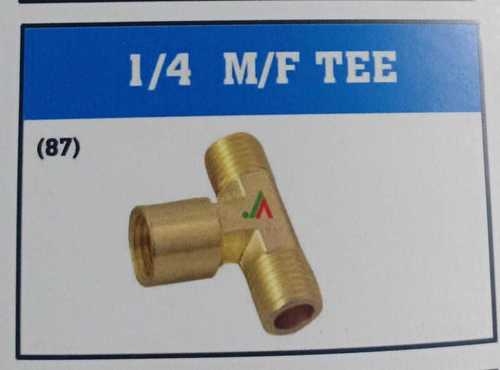 1/4 M/F Brass Tee